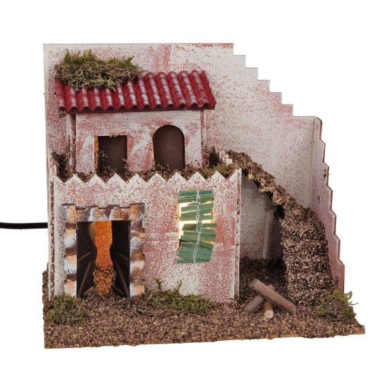 copy of Arab house with tower cm 12x7x10 h.