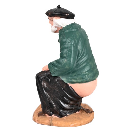 Caganer in pvc per presepe serie 10 cm per presepe Mondo Presepi