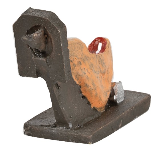 Prosciutto in resina con tagliere 10 cm per presepe Mondo