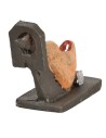 Prosciutto in resina con tagliere 10 cm per presepe Mondo