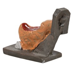 Prosciutto in resina con tagliere 10 cm per presepe Mondo