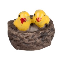 Nido con dos pájaros 1,5 cm para belén Mondo Presepi