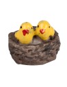 Nido con dos pájaros 1,5 cm para belén Mondo Presepi