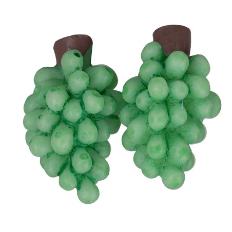 Pair of green grape clusters in cm for nativity scene Mondo Presepi