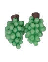 Set de racimos de uvas verdes 1,5 cm