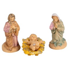Nativity set 3 pcs in lux PVC 6 cm for Nativity Scene Mondo Presepi