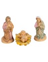 Nativity set 3 pcs in lux PVC 6 cm for Nativity Scene Mondo Presepi