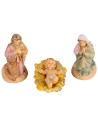 Natividad set 3 piezas en pvc lujo 6 cm para pesebre Mundo Pesebres