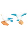 Set of two pigeons h 2.5 cm
