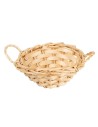 Wicker basket with handles cm 7.5x6.1x3 h for Mondo nativity scene