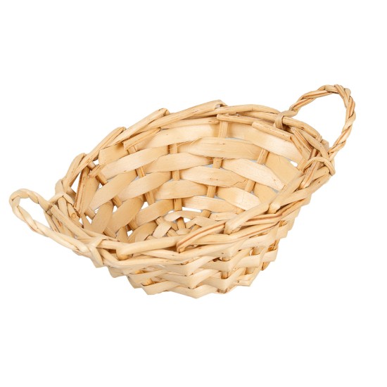 Cesta de mimbre con asas cm 7,5x6,1x3 h para pesebre Mundo
