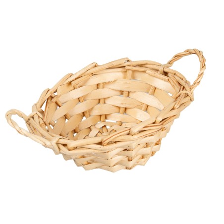 Cesta de mimbre con asas cm 7,5x6,1x3 h para pesebre Mundo