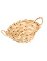 Cesta de mimbre con asas cm 7,5x6,1x3 h