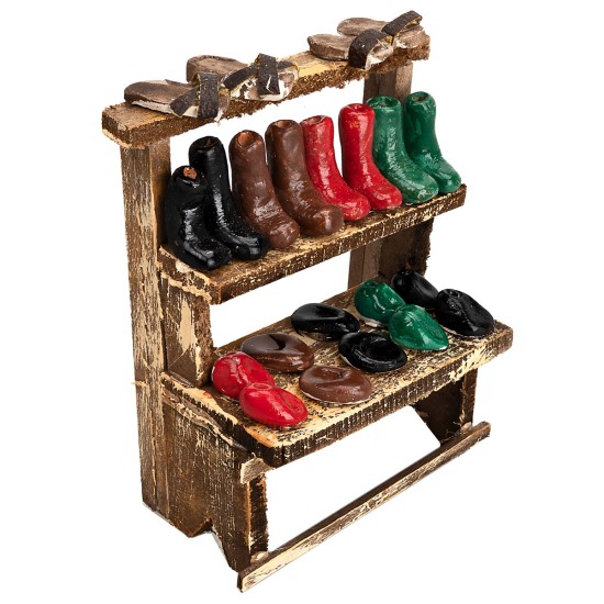 Cobbler's bench h 7.5x5x10 cm for nativity scene Mondo Presepi