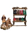 Banco del calzolaio h 7,5x5x10 cm per presepe Mondo Presepi