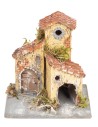 Resin house for nativity scene h 9.8x8x10.5 cm