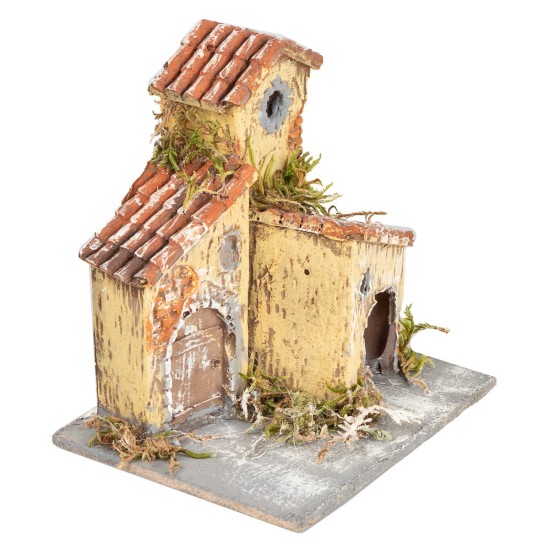 Casa in resina per presepe h 9,8x8x10,5 cm per presepe Mondo