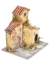 Resin house for nativity scene h 9.8x8x10.5 cm