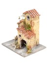 Resin house for nativity scene h 9.8x8x10.5 cm