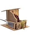 Mulino ad acqua funzionante cm 19,5x15,5x14 h per presepe Mondo