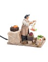 Fruit seller with moving scale 12 cm for Mondo nativity scene
