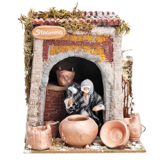 Stagnino 10 cm in movimento con luce funzionante cm 17x17x19 h