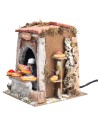 Pizza maker 10 cm moving with working light for nativity scene
