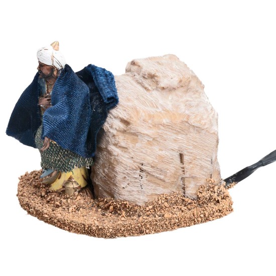 copy of Water Carrier at the Well in Motion Landi 10 cm for Nativity Scene