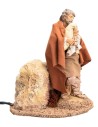 Zampognaro in movimento 19 cm Fontanini per presepe Mondo