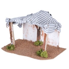 Cabaña para Natividad cm 29,7x19,5x18,5 h para belén Mundo 2