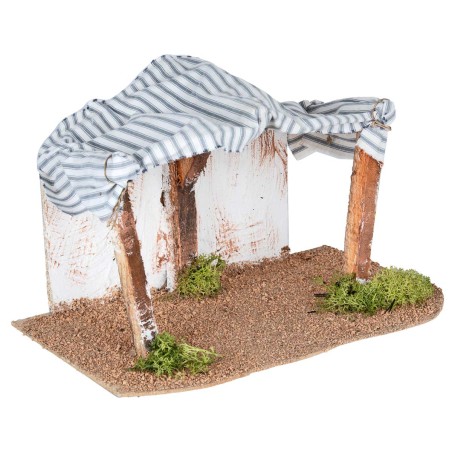 Cabaña para Natividad cm 29,7x19,5x18,5 h para belén Mundo