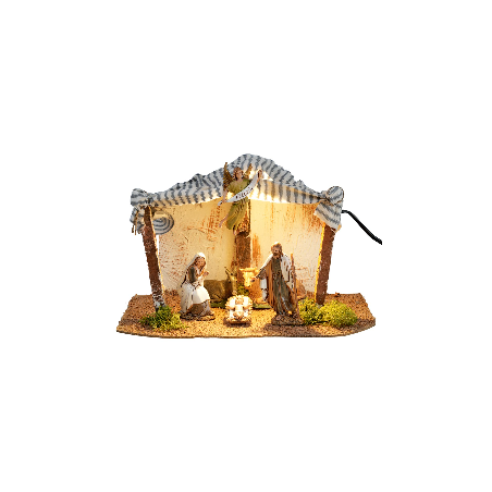 Nativity Hut 29.7x19.5x18.5 cm h for Mondo Nativity Scene