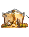 Capanna per Natività cm 29,7x19,5x18,5 h per presepe Mondo