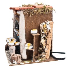 Baker 10 cm in motion with working light for nativity scene 2