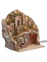 Presepe illuminato con fontana cm 40x30x40 h