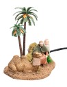 Double movement camel drivers 10 cm for nativity scene Mondo Presepi
