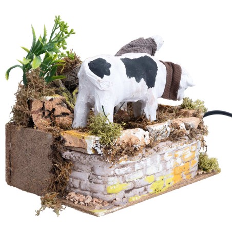 copy of Two sheep in motion for 14-15 cm statues