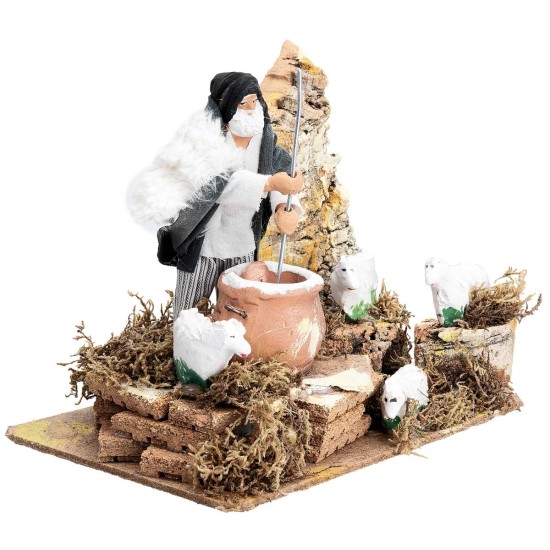 Ricotta maker 12-13 cm in motion with working light