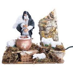 Quesero 12-13 cm en movimiento con luz funcionando para