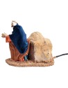 Set tre Re Magi in movimento 13 cm per presepe Mondo Presepi