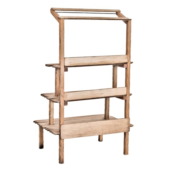 Tiered bench for nativity scene display 23x16x38.7 cm h