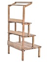Tiered bench for nativity scene display 23x16x38.7 cm h
