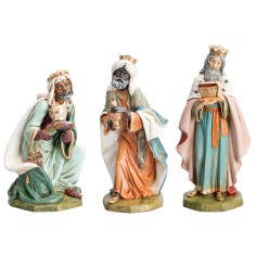 Conjunto de tres Reyes Magos serie 45 cm para belén Mondo Presepi