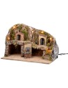 Pesebre iluminado con fuente cm 50x26x33 h