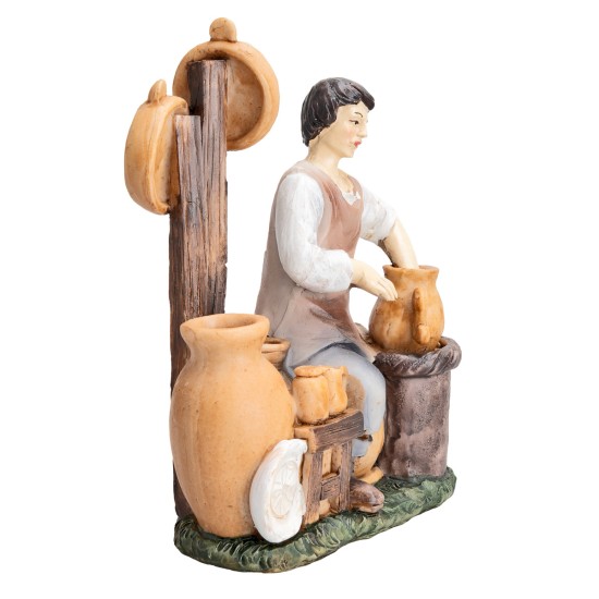 Set of 4 profession figurines 15 cm in resin for Mondo nativity scene