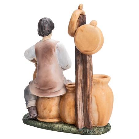 Set of 4 profession figurines 15 cm in resin for Mondo nativity scene