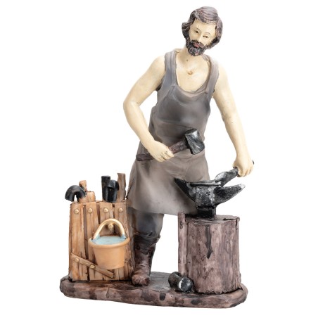 Conjunto de 4 figuritas de oficios de 15 cm en resina