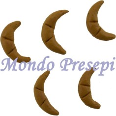 Juego de 5 brioches de 1,5 cm Mundo Pesebres