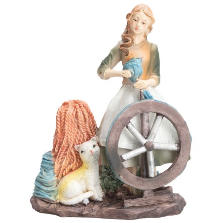 Conjunto de 4 figuras de oficios de 15 cm en resina para belén Mundo