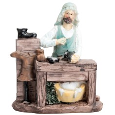 Ciabattino 20 cm in resina per presepe Mondo Presepi